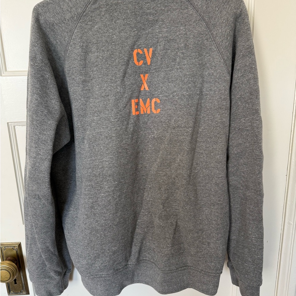 Clare V x EMC Sweatshirt with Orange and Pink Accents - Picture 3 of 4
